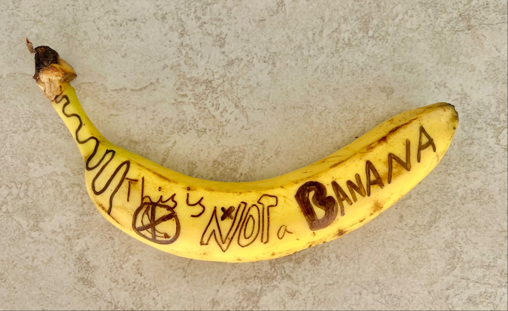 This under no circumstances is a banana