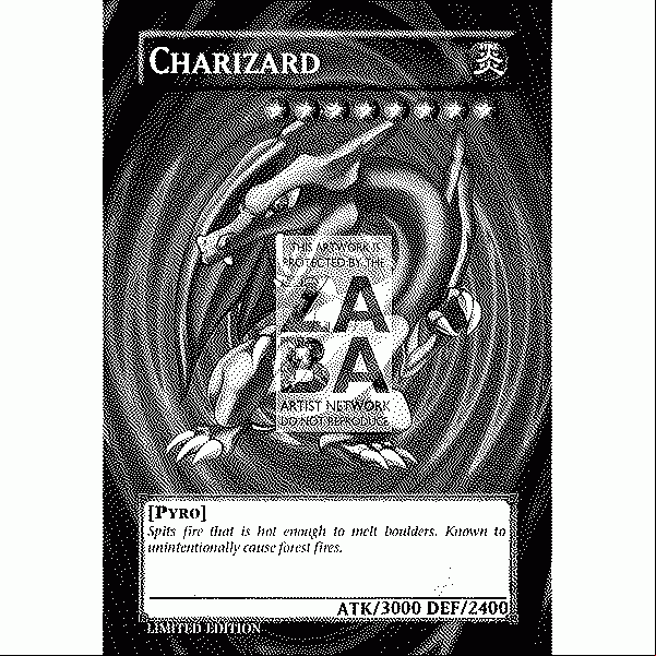 Charizard YuGiOh Card