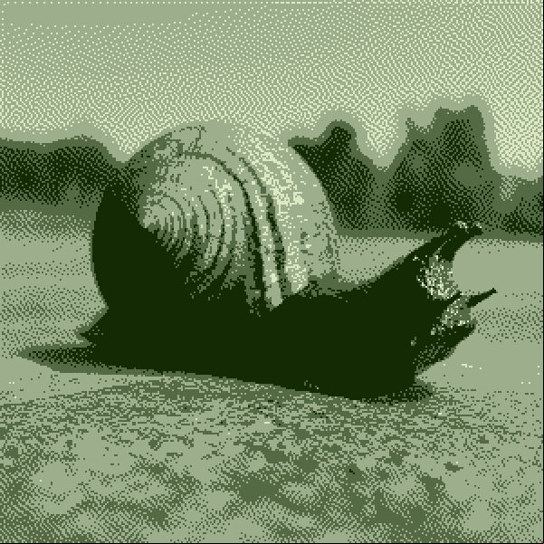 A snail, made in Blender